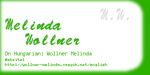 melinda wollner business card